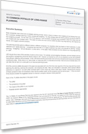White Paper: 15 Common Pitfalls of Long-Range Planning