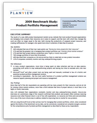 Product Portfolio Management 2009 Benchmark Study