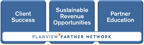 Planview Partner Network: Client Success, Sustainable Revenue Opportunities, Partner Education product development software - client success