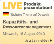 Kapazitäts- und Ressourcenmanagement Produktpräsentation