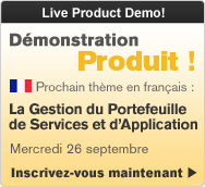 La Gestion du Portefeuille de Services et d'Application D&eacute;monstration Produit