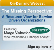 On-Demand Webcast: The Missing Perspective: A Resource View for Service Driven Organizations