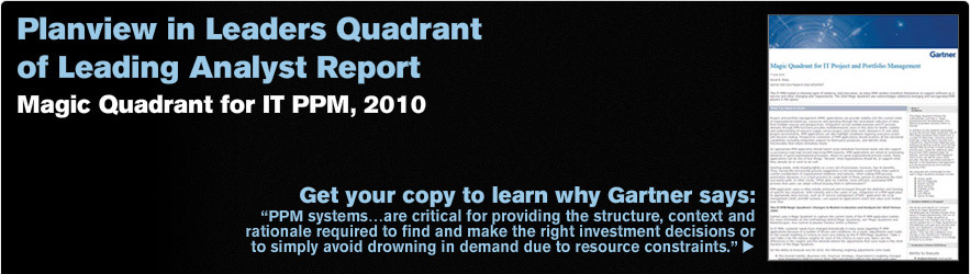 Planview in Leaders Quadrant of Leading Analyst Report