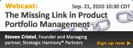 The Missing Link in Product Portfolio Management Webcast