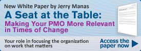 White Paper: A Seat at the Table: Making Your PMO More Relevant in Times of Change