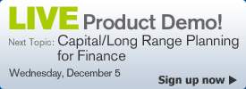 Planview Capital/Long Range Planning for Finance Product Demo